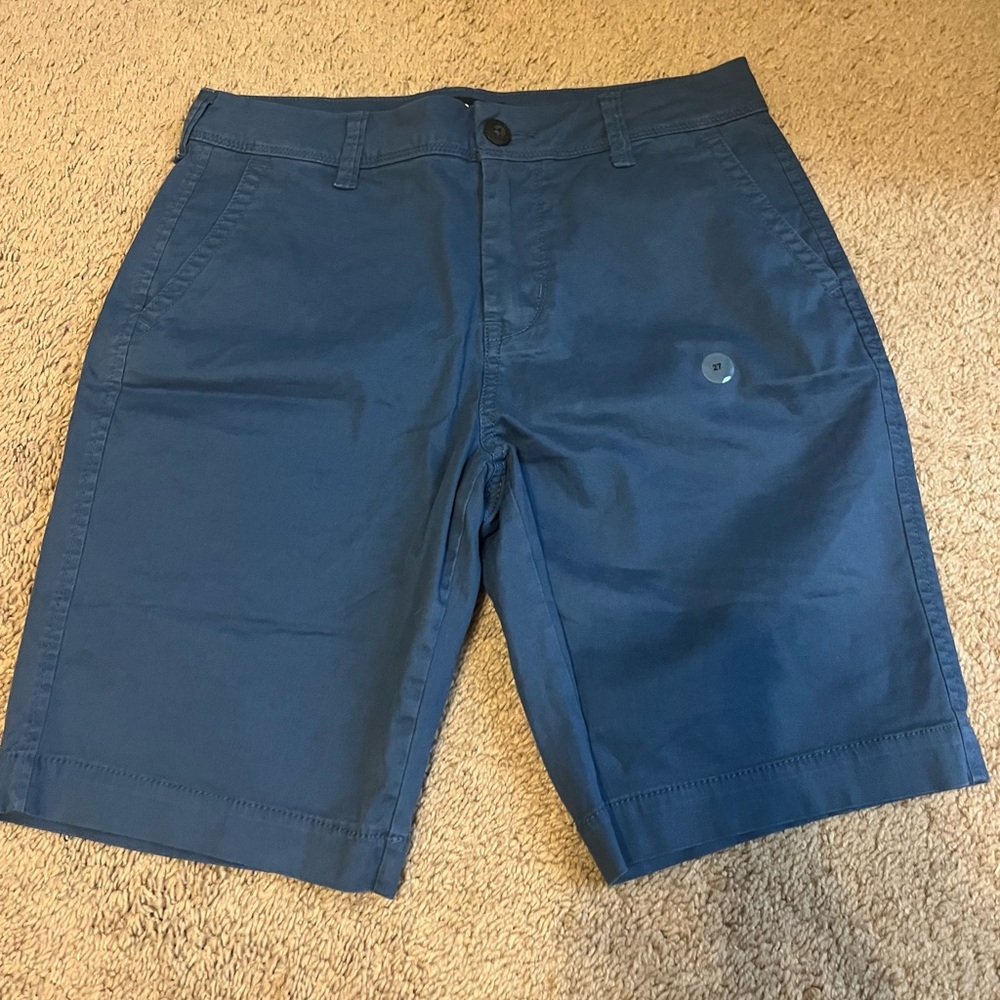 Blue mens casual shorts